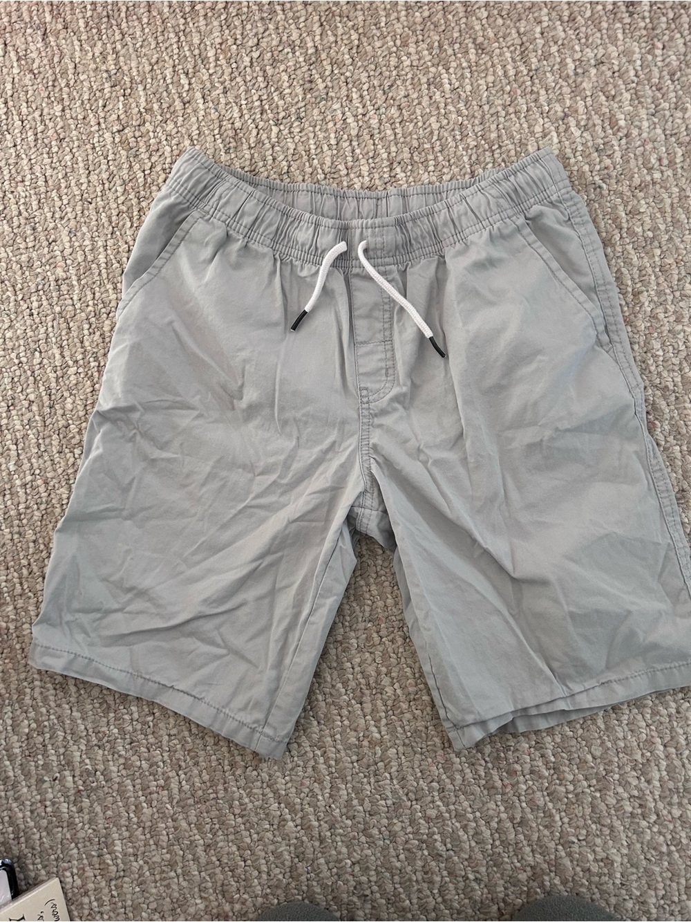 Boy’s Light Gray Drawstring Casual Shorts size L 12/14